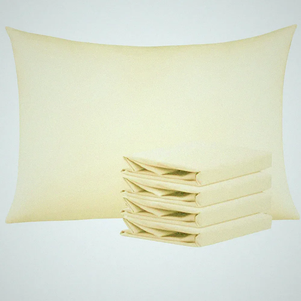 20x30 Queen Pillowcases 4 Pack, Wrinkle Free, Stain Resistant, Ivory