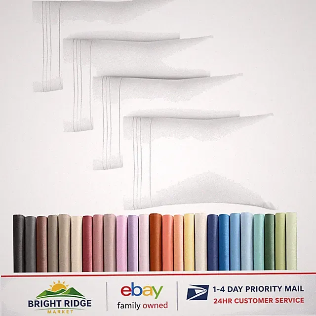 4-Pack Queen Pillow Cases, Durable Microfiber Covers, Fade and Stain Resistant