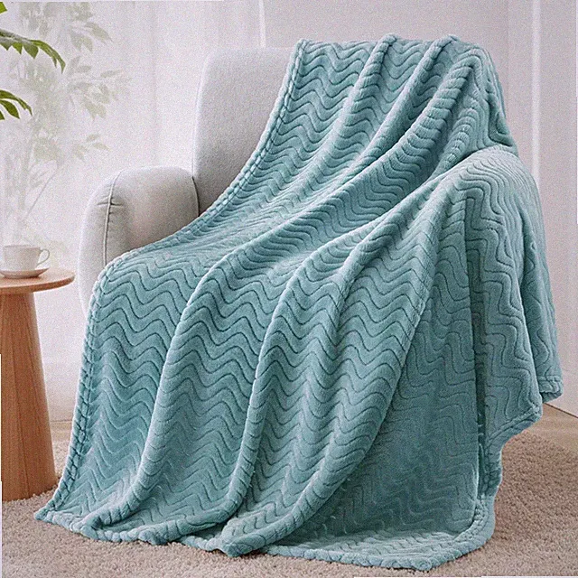 Fleece Throw Blanket for Couch, Cozy Lightweight Blankets 50x70 Inches