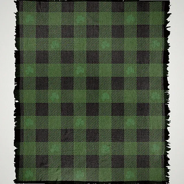 Green Buffalo Throw Blanket 50"x60" Plaid Rock Soft Woven Warm Stain Resistant