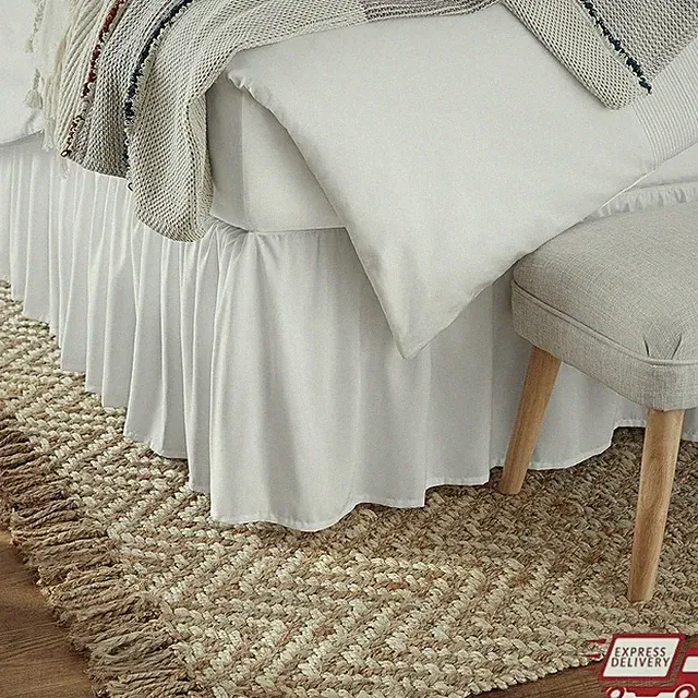 Hypoallergenic Polyester Bed Skirt 16in Drop OEKO-TEX Wrinkle Resistant New