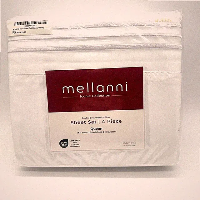 Mellanni 4 Piece Bed Sheet Set 16'' Deep Pocket Wrinkle Stain Resistant NEW