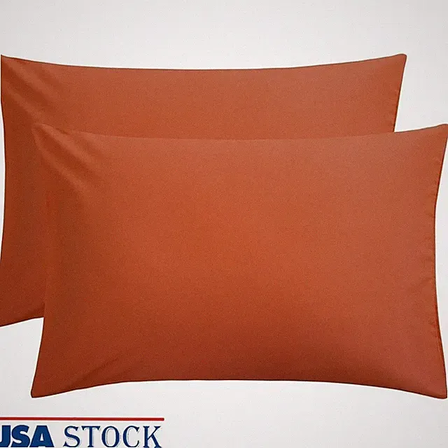 Microfiber Pillow Cases Queen Envelope Closure Soft Stain Resistant New