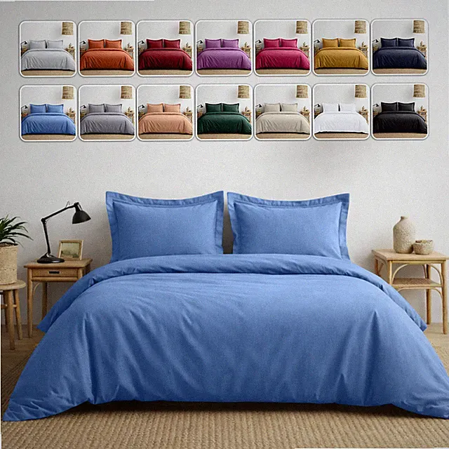 Modern Reversible Comforter Cover Bedding Set Twin Queen King Size Quilt Cover