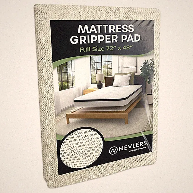 Nevlers Mattress Grip Pad - 48" x 72" Full Size Mattress Non Slip Pad