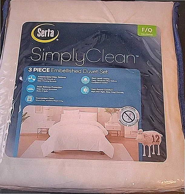 SERTA Simply Clean Ultra Soft 3 Piece Hypoallergenic Stain Resistant~FULL/QUEEN