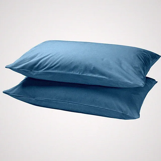 WAREHOUSE CLEARANCE SALE - QUEEN SIZE PILLOW CASE SOLID ROYAL BLUE MICROFIBER